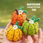 Crochet pattern pumpkin, Halloween crochet pumpkin amigurumi pattern, Thanksgiving pumpkin crochet ornament, Thanksgiving crochet decor