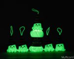 Halloween Crochet pattern ghost keychain, Crochet ghost pattern, Crochet Halloween amigurumi pattern, Easy Halloween glow yarn pattern - Image 2