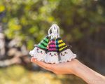 Halloween Crochet pattern ghost keychain, Crochet ghost pattern, Crochet Halloween amigurumi pattern, Easy Halloween glow yarn pattern - Image 6