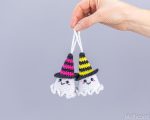Halloween Crochet pattern ghost keychain, Crochet ghost pattern, Crochet Halloween amigurumi pattern, Easy Halloween glow yarn pattern - Image 17
