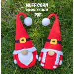 Crochet Patterns Santa Gnome and Mini Christmas Tree, Amigurumi Pattern Christmas Gnomes, Cute Holiday Crochet Ornament PDF, Christmas Decor
