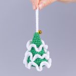 Crochet Christmas tree ornaments amigurumi pattern, Crochet pattern amigurumi Christmas ornaments, Easy Crochet Christmas tree keychain - Image 12