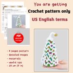 Crochet patterns bundle Christmas tree - 3 sizes, Christmas amigurumi pattern, Crochet pattern Christmas decor, Amigurumi Christmas tree - Image 10