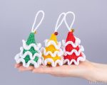 Crochet Christmas tree ornaments amigurumi pattern, Crochet pattern amigurumi Christmas ornaments, Easy Crochet Christmas tree keychain - Image 10