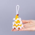 Crochet Christmas tree ornaments amigurumi pattern, Crochet pattern amigurumi Christmas ornaments, Easy Crochet Christmas tree keychain - Image 14