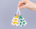 Crochet Christmas tree ornaments amigurumi pattern, Crochet pattern amigurumi Christmas ornaments, Easy Crochet Christmas tree keychain - Image 16