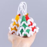 Crochet Christmas tree ornaments amigurumi pattern, Crochet pattern amigurumi Christmas ornaments, Easy Crochet Christmas tree keychain - Image 19