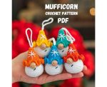 Crochet pattern Christmas gnome ornaments with snowflake, Crochet gnome decor amigurumi pattern, Easy crochet pattern, Crochet ornament