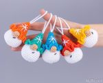 Crochet pattern Christmas gnome ornaments with snowflake, Crochet gnome decor amigurumi pattern, Easy crochet pattern, Crochet ornament - Image 10