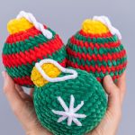 Crochet pattern Christmas ornaments, Crochet Christmas decorations amigurumi pattern, Easy Crochet pattern, Crochet plush pattern - Image 4