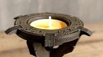 Laser Cut Candle Holder with Gothic Design (SVG, PDF, CDR) - Image 7
