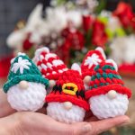 Crochet pattern Plush Christmas gnome ornaments, Crochet plush gnome decor amigurumi pattern, Christmas ornaments easy crochet pattern - Image 6