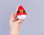 Crochet pattern Plush Christmas gnome ornaments, Crochet plush gnome decor amigurumi pattern, Christmas ornaments easy crochet pattern - Image 10