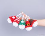 Crochet pattern Plush Christmas gnome ornaments, Crochet plush gnome decor amigurumi pattern, Christmas ornaments easy crochet pattern - Image 7
