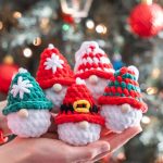 Crochet pattern Plush Christmas gnome ornaments, Crochet plush gnome decor amigurumi pattern, Christmas ornaments easy crochet pattern - Image 13