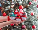 Crochet pattern Plush Christmas gnome ornaments, Crochet plush gnome decor amigurumi pattern, Christmas ornaments easy crochet pattern - Image 14