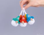 Crochet pattern Christmas gnome ornaments with snowflake, Crochet gnome decor amigurumi pattern, Easy crochet pattern, Crochet ornament - Image 11