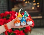 Crochet pattern Christmas gnome ornaments with snowflake, Crochet gnome decor amigurumi pattern, Easy crochet pattern, Crochet ornament - Image 4