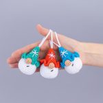 Crochet pattern Christmas gnome ornaments with snowflake, Crochet gnome decor amigurumi pattern, Easy crochet pattern, Crochet ornament - Image 20