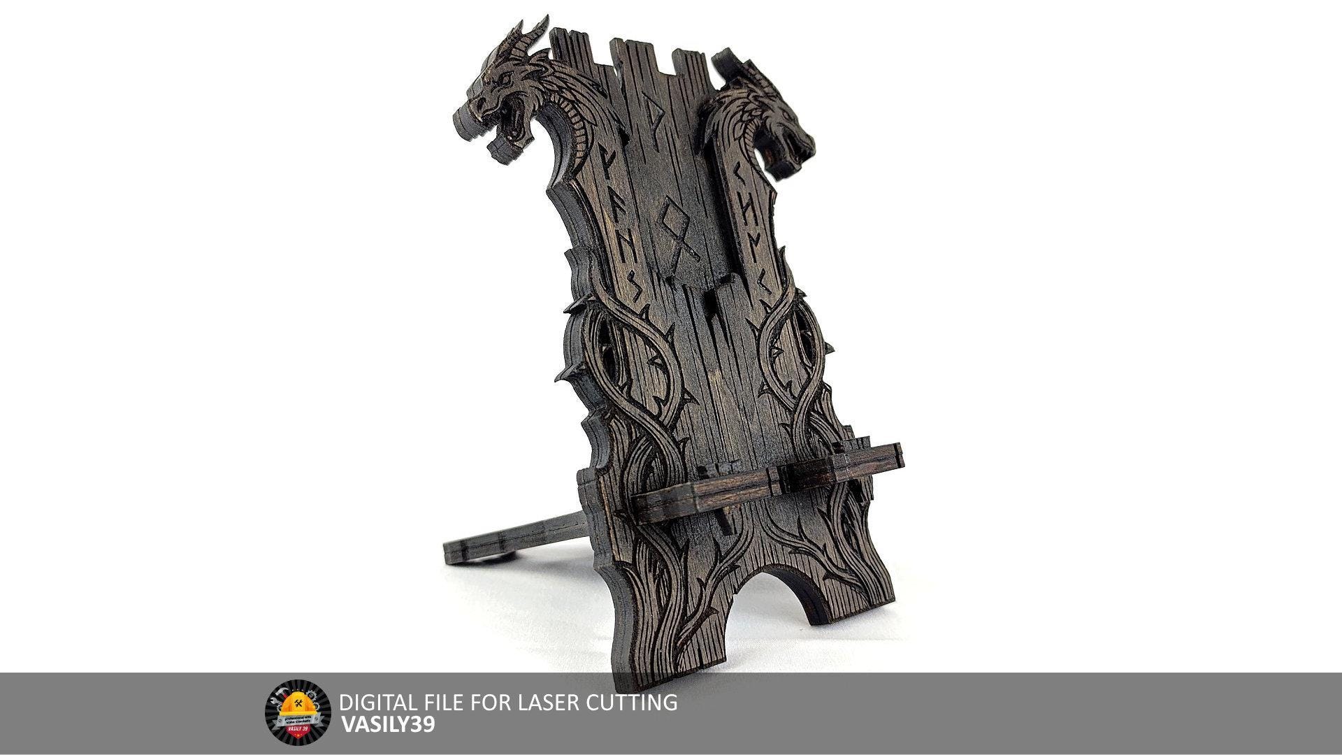 il_fullxfull.7515487814_8wh3.jpg Laser Cut Phone Stand 00267 SVG PDF CDR Files (Digital Product) - Image 1