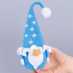 Crochet patterns Gnome with snowflakes & Christmas tree, Christmas gnome amigurumi pattern, Crochet pattern Christmas decor - Image 11