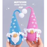 Crochet patterns Gnome with snowflakes & Christmas tree, Christmas gnome amigurumi pattern, Crochet pattern Christmas decor