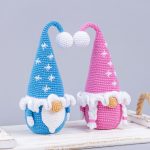 Crochet patterns Gnome with snowflakes & Christmas tree, Christmas gnome amigurumi pattern, Crochet pattern Christmas decor - Image 6