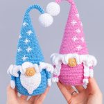 Crochet patterns Gnome with snowflakes & Christmas tree, Christmas gnome amigurumi pattern, Crochet pattern Christmas decor - Image 4