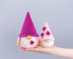 Crochet patterns Gnomes with hearts Amigurumi Pattern (PDF), Crochet alentine gnomes pattern, Crochet gnome pattern, Crochet keychain - Image 3
