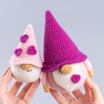 Crochet patterns Gnomes with hearts Amigurumi Pattern (PDF), Crochet alentine gnomes pattern, Crochet gnome pattern, Crochet keychain - Image 5