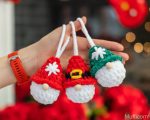 Crochet pattern Plush Christmas gnome ornaments, Crochet plush gnome decor amigurumi pattern, Christmas ornaments easy crochet pattern - Image 4