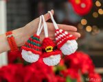 Crochet pattern Plush Christmas gnome ornaments, Crochet plush gnome decor amigurumi pattern, Christmas ornaments easy crochet pattern - Image 5