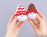 Crochet pattern Plush Christmas gnome ornaments, Crochet plush gnome decor amigurumi pattern, Christmas ornaments easy crochet pattern - Image 9