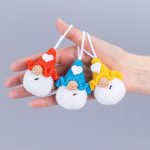 Crochet Pattern Valentine Gnome Keychain – Amigurumi with Heart, Easy Decor, Car Hanger PDF - Image 6