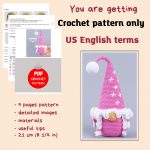 Crochet patterns Gnome with snowflakes & Christmas tree, Christmas gnome amigurumi pattern, Crochet pattern Christmas decor - Image 3