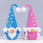 Crochet patterns Gnome with snowflakes & Christmas tree, Christmas gnome amigurumi pattern, Crochet pattern Christmas decor - Image 5