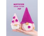 Crochet patterns Gnomes with hearts Amigurumi Pattern (PDF), Crochet alentine gnomes pattern, Crochet gnome pattern, Crochet keychain
