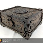 Laser Cut Jewelry Box SVG: Heart Latch Keepsake Box Plan (3mm-6mm Plywood)