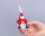 Crochet Pattern Valentine Gnomes Keychain PDF – Amigurumi Gnome Couple with crochet hearts - Image 10