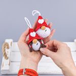 Crochet Pattern Valentine Gnomes Keychain PDF – Amigurumi Gnome Couple with crochet hearts - Image 16