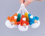 Crochet Pattern Valentine Gnome Keychain – Amigurumi with Heart, Easy Decor, Car Hanger PDF - Image 4