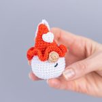 Crochet Pattern Valentine Gnome Keychain – Amigurumi with Heart, Easy Decor, Car Hanger PDF - Image 13