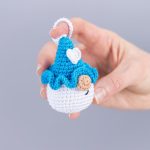 Crochet Pattern Valentine Gnome Keychain – Amigurumi with Heart, Easy Decor, Car Hanger PDF - Image 14