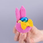 Crochet patterns Bunny ears Easter basket, Crochet amigurumi bunny pattern, Easter bunny decor PDF - Image 6