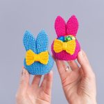 Crochet patterns Bunny ears Easter basket, Crochet amigurumi bunny pattern, Easter bunny decor PDF - Image 8