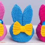 Crochet patterns Bunny ears Easter basket, Crochet amigurumi bunny pattern, Easter bunny decor PDF - Image 11