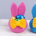 Crochet patterns Bunny ears Easter basket, Crochet amigurumi bunny pattern, Easter bunny decor PDF - Image 10
