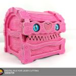 Mimic Chest SVG – Fantasy Dice Box Laser Cut File (Digital Download)