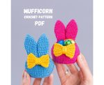 Crochet patterns Bunny ears Easter basket, Crochet amigurumi bunny pattern, Easter bunny decor PDF