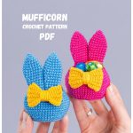 Crochet patterns Bunny ears Easter basket, Crochet amigurumi bunny pattern, Easter bunny decor PDF